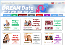 Tablet Screenshot of dreamdatefinder.com